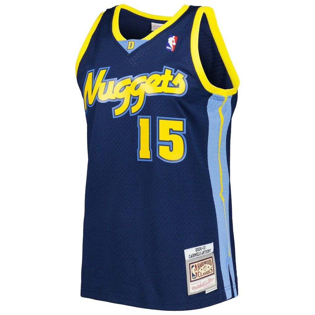 Carmelo Anthony Denver Nuggets Hardwood Classics Swingman Jersey Navy - NBA