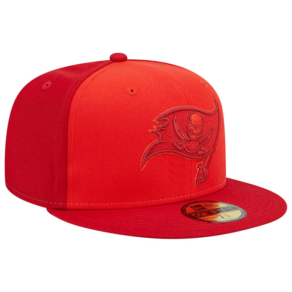 Tampa Bay Buccaneers New Era Tri-Tone 59FIFTY Fitted Hat Red | NFL