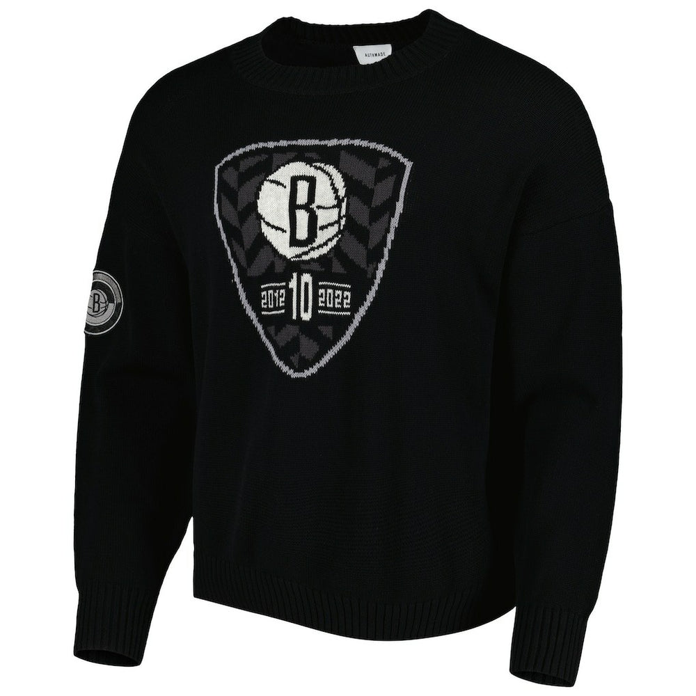 Brooklyn Nets AUTHMADE 10th Anniversary Pullover Sweater Black - NBA