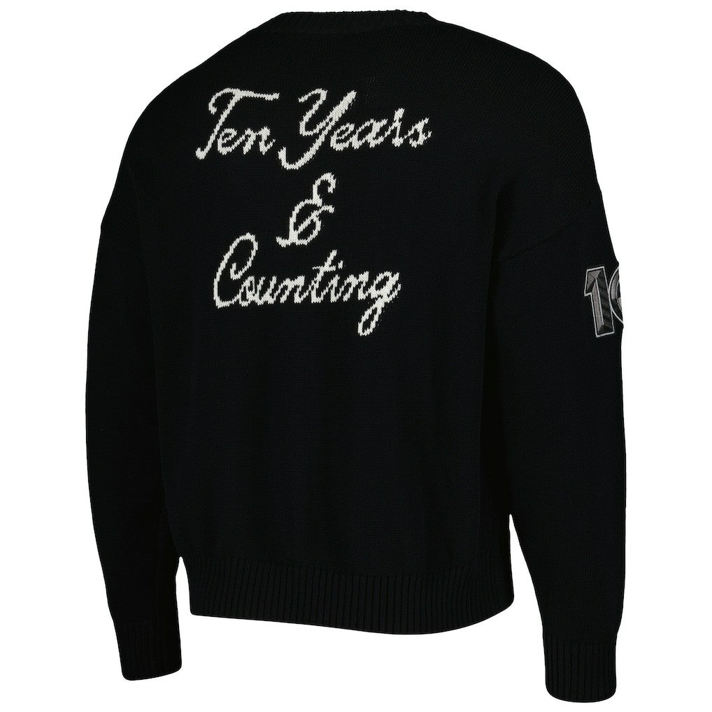 Brooklyn Nets AUTHMADE 10th Anniversary Pullover Sweater Black - NBA