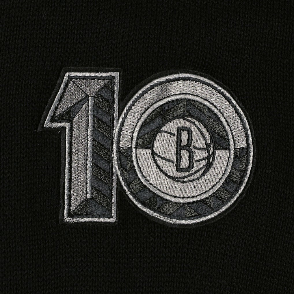 Brooklyn Nets AUTHMADE 10th Anniversary Pullover Sweater Black - NBA