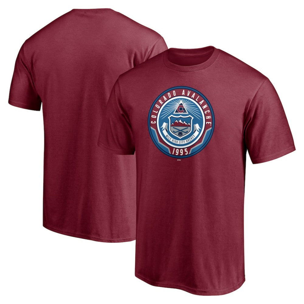 Colorado Avalanche Hometown Collection Push Ahead T-Shirt - Burgundy - NHL