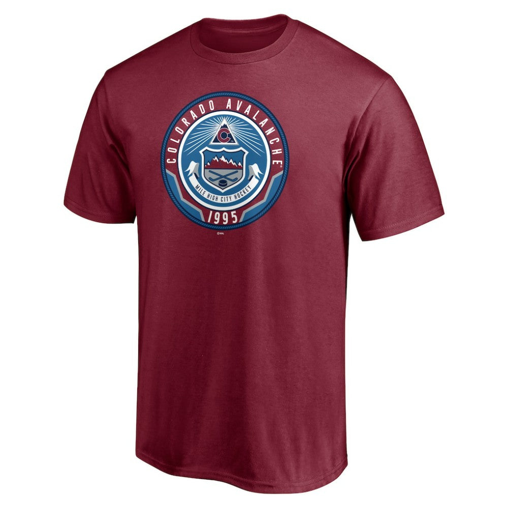 Colorado Avalanche Hometown Collection Push Ahead T-Shirt - Burgundy - NHL