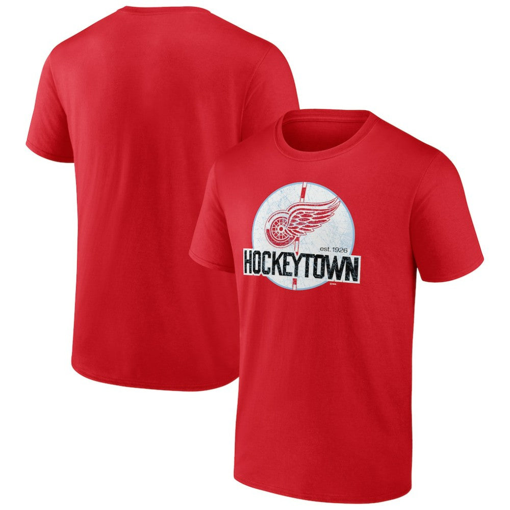 Detroit Red Wings Ice Cluster T-Shirt - Red - NHL