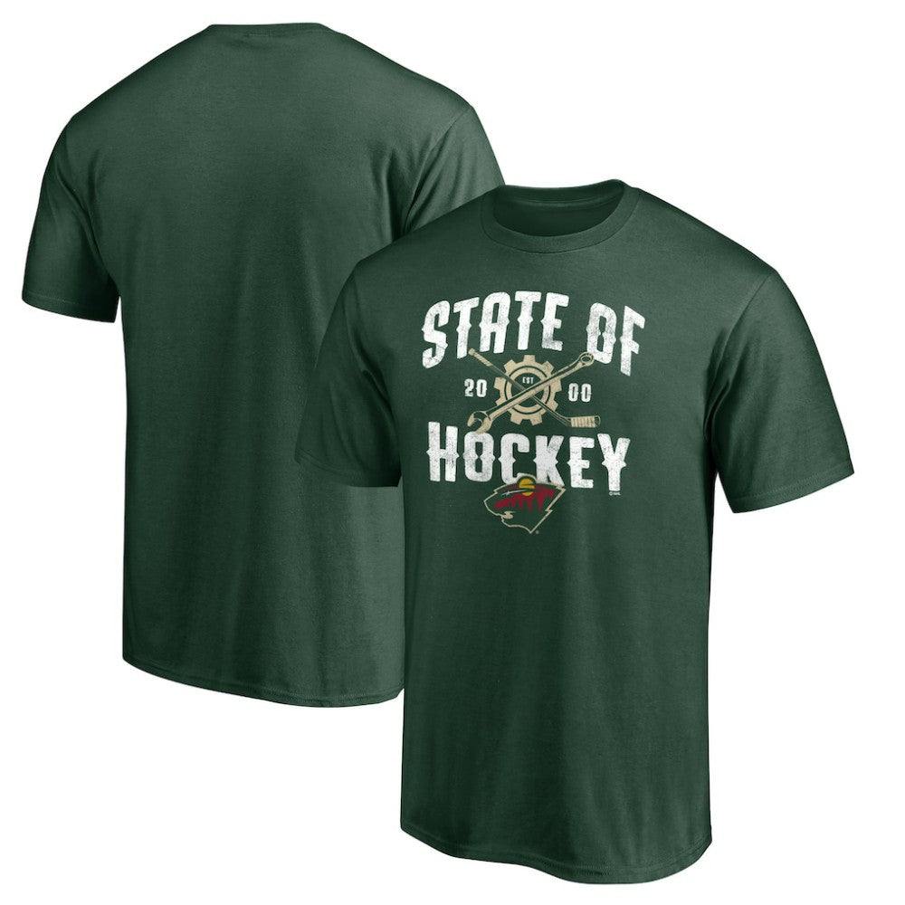 Minnesota Wild Hometown Collection Push Ahead T-Shirt - Green - NHL