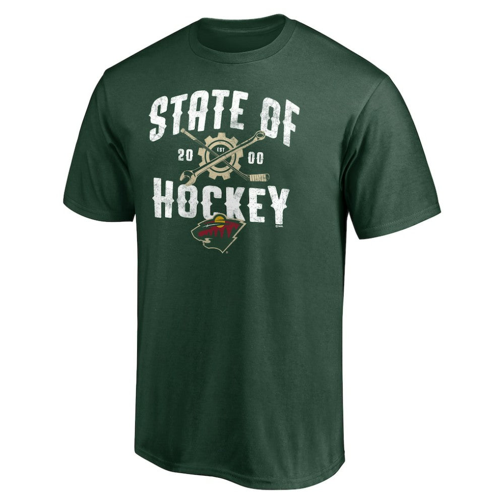 Minnesota Wild Hometown Collection Push Ahead T-Shirt - Green - NHL