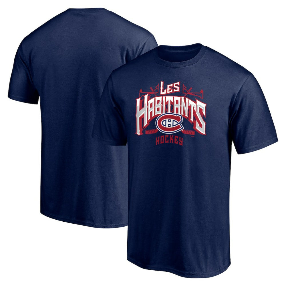 Montreal Canadiens Hometown Collection Push Ahead T-Shirt - Navy - NHL