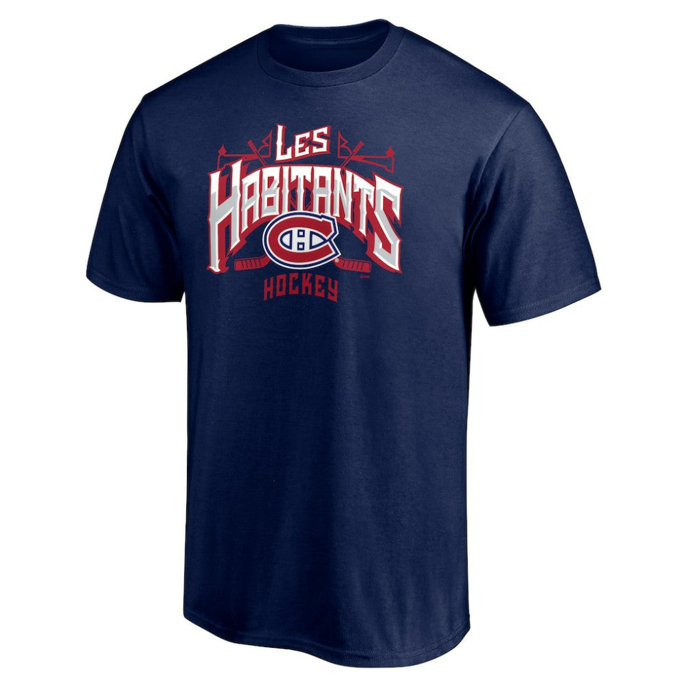 Montreal Canadiens Hometown Collection Push Ahead T-Shirt - Navy - NHL