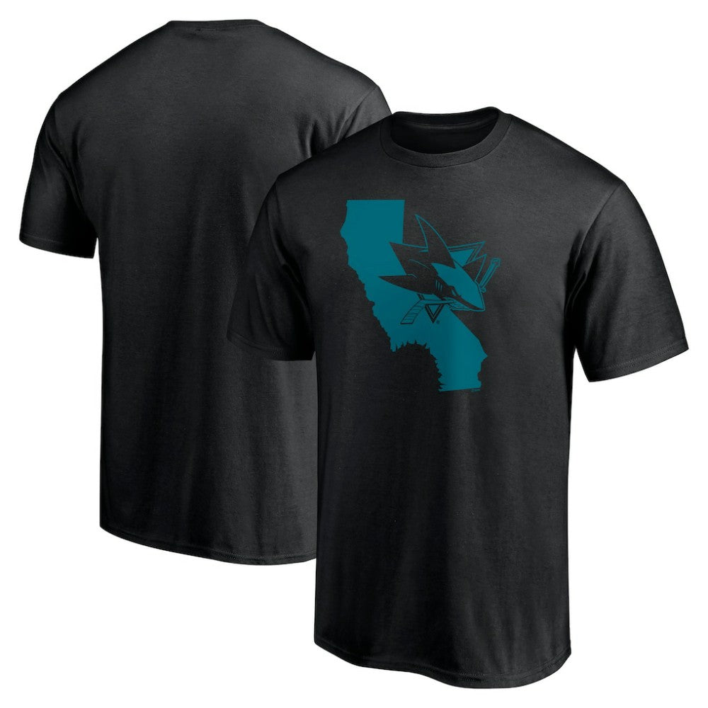 San Jose Sharks Hometown Collection Push Ahead T-Shirt - Black - NHL
