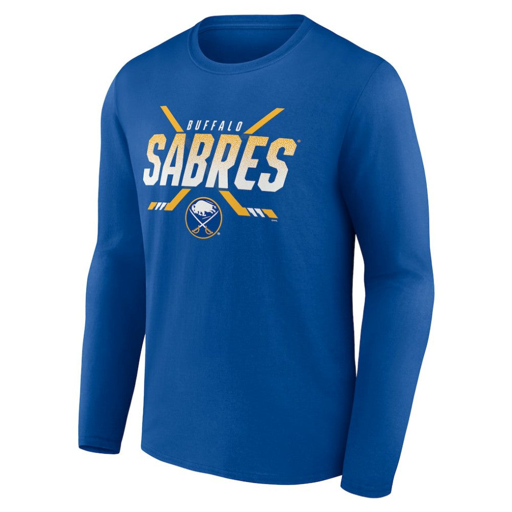 Buffalo Sabres Covert Logo Long Sleeve T-Shirt - Royal - NHL