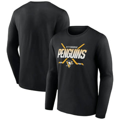 Pittsburgh Penguins Team Covert Long Sleeve T-Shirt - Black - NHL