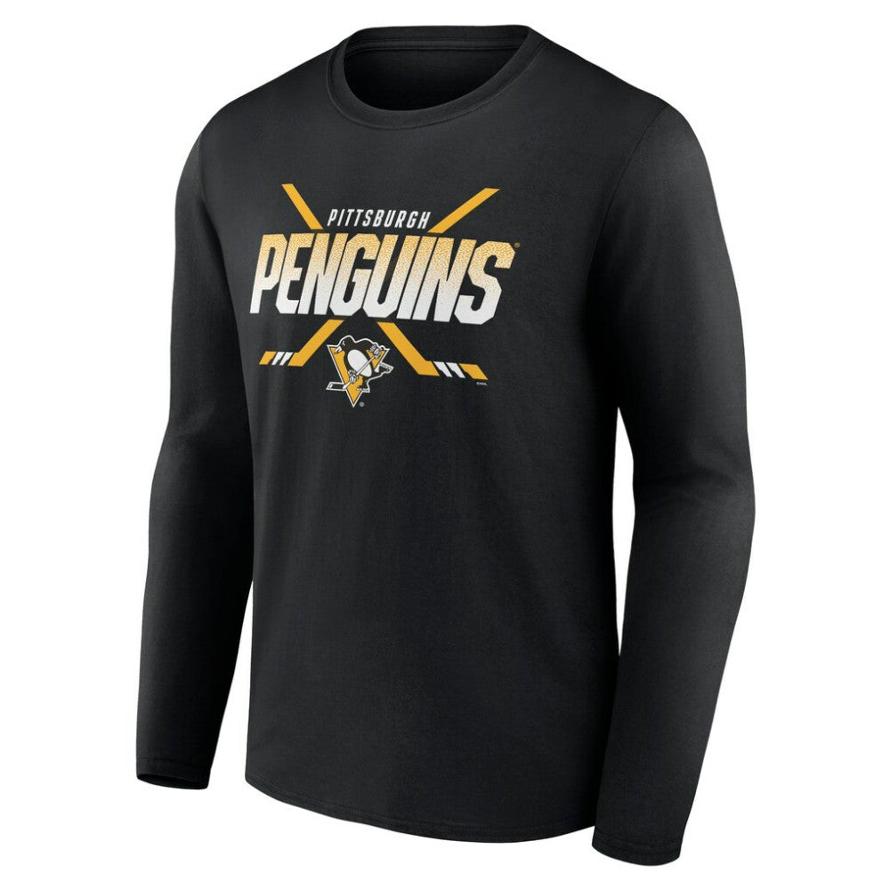 Pittsburgh Penguins Team Covert Long Sleeve T-Shirt - Black - NHL