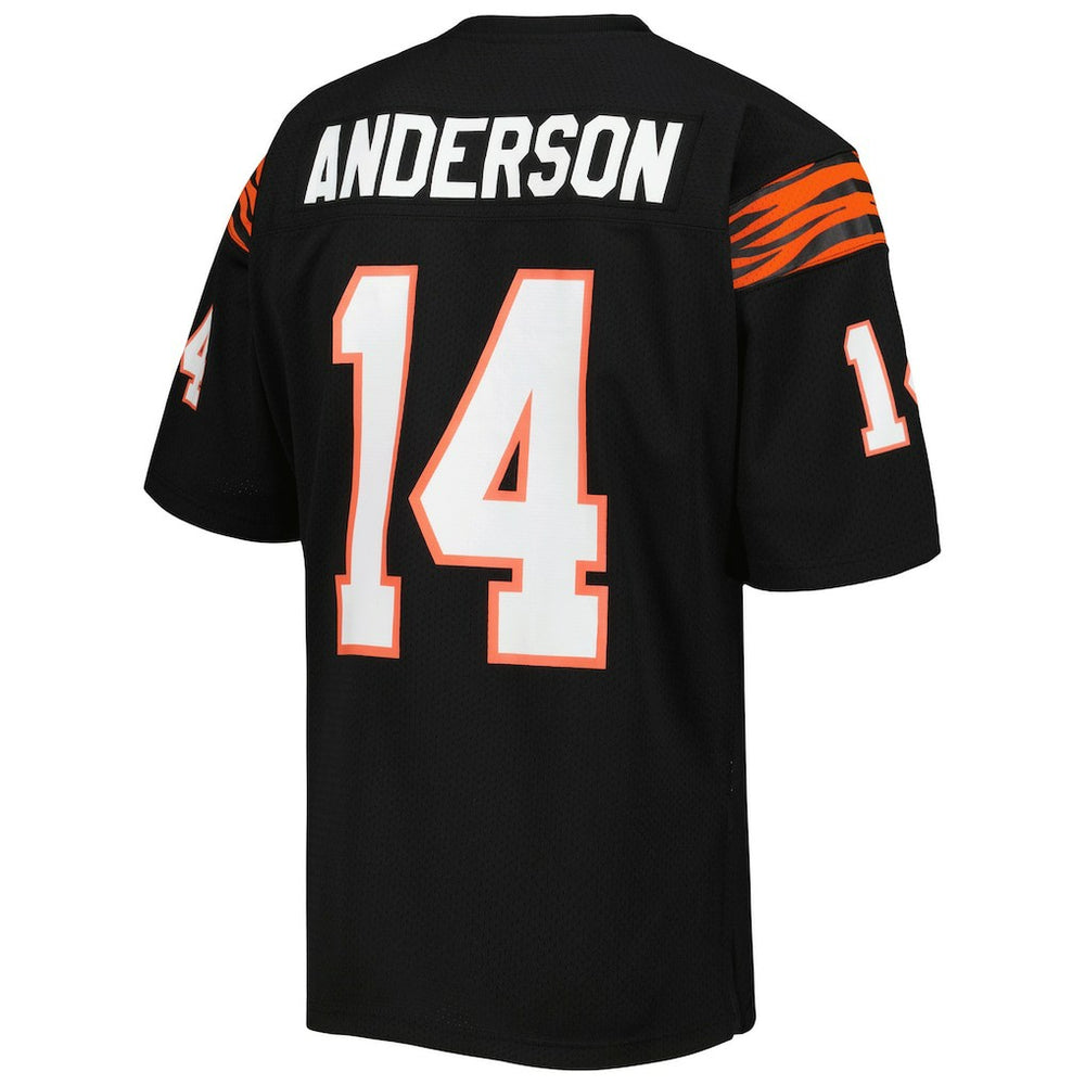 Ken Anderson Cincinnati Bengals 1981 Authentic Throwback Retired Player Jersey Black | Mitchell & Ness