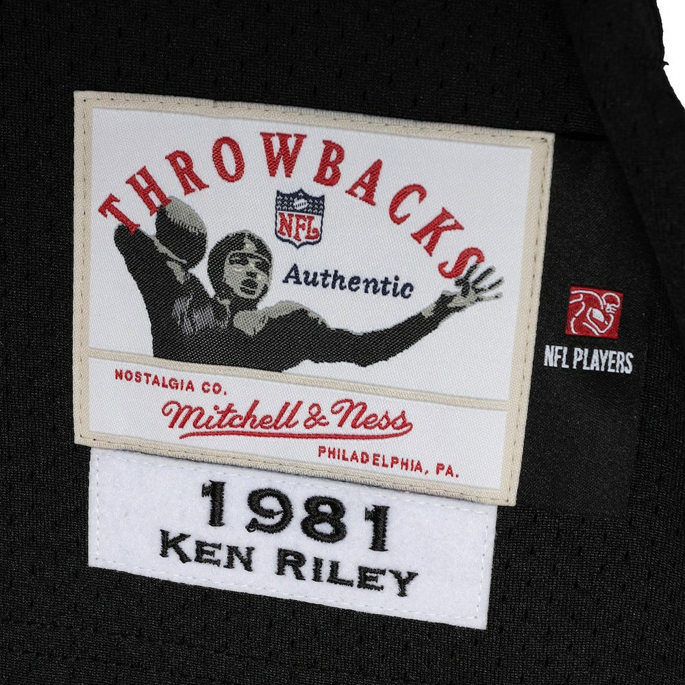 Ken Riley Cincinnati Bengals 1981 Authentic Throwback Retired Player Jersey Black | Mitchell & Ness