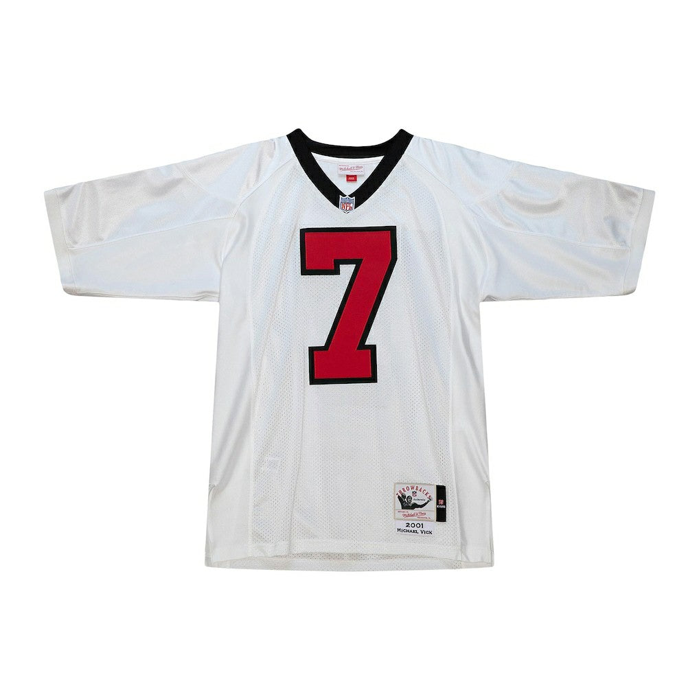 Michael Vick Atlanta Falcons 2001 Authentic Throwback Retired Player Jersey White | Mitchell & Ness