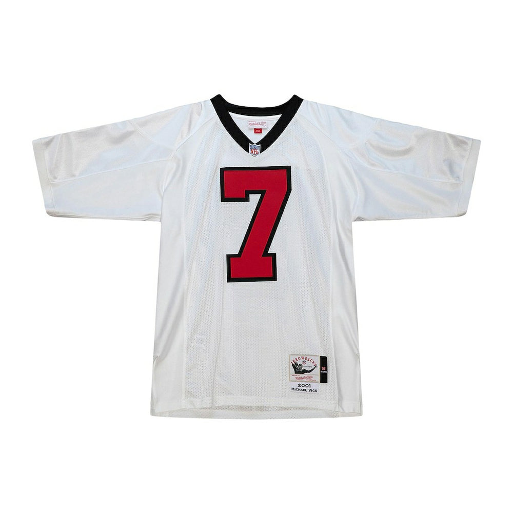 Michael Vick Atlanta Falcons 2001 Authentic Throwback Retired Player Jersey White | Mitchell & Ness