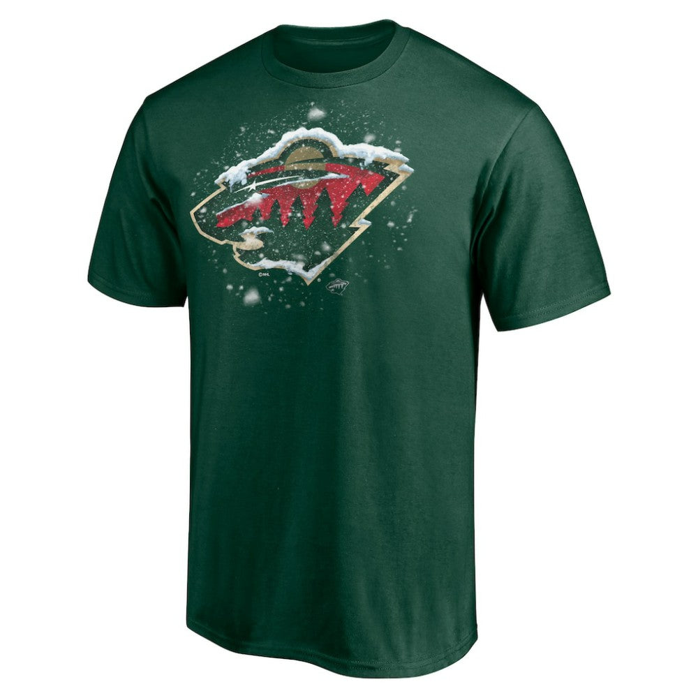 Minnesota Wild Snow Logo T-Shirt - Green - NHL