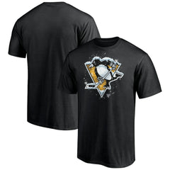 Pittsburgh Penguins Snow Logo T-Shirt - Black - NHL