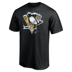 Pittsburgh Penguins Snow Logo T-Shirt - Black - NHL