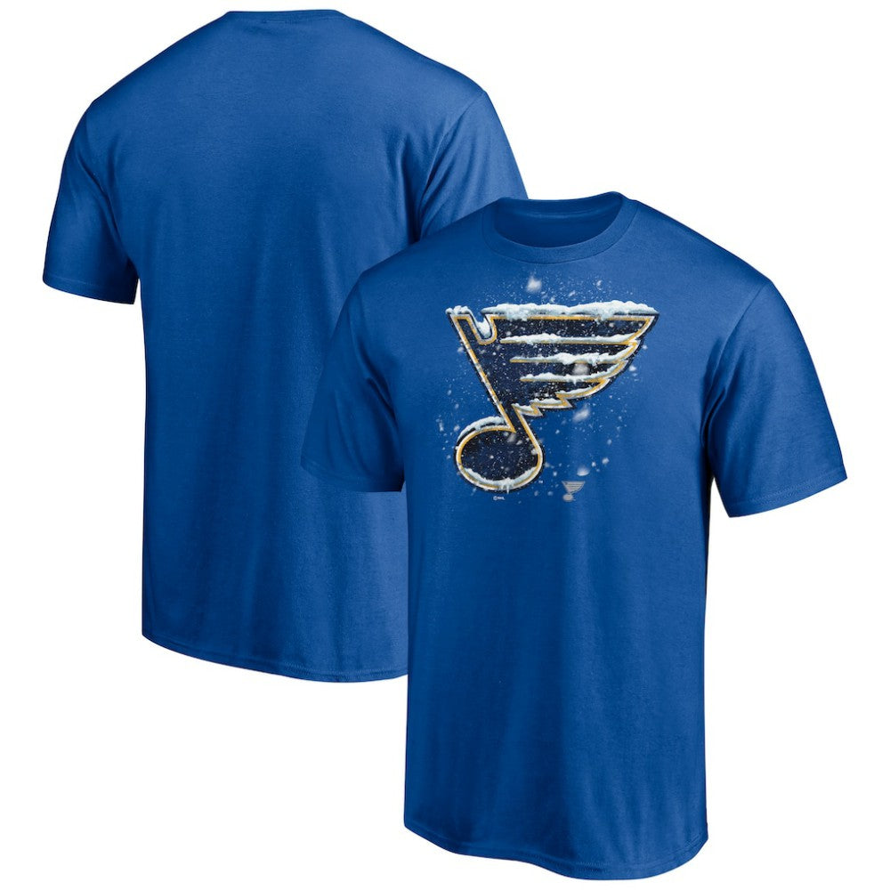 St. Louis Blues Snow Logo T-Shirt - Blue - NHL