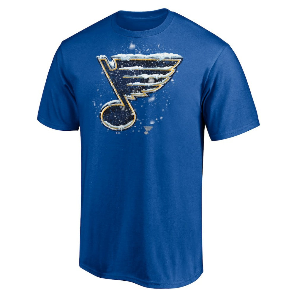 St. Louis Blues Snow Logo T-Shirt - Blue - NHL