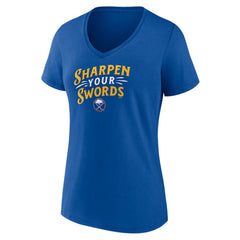Buffalo Sabres Women's Active Edge V-Neck T-Shirt - Royal - NHL
