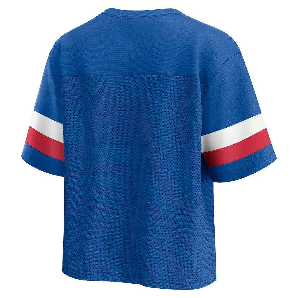 Buffalo Bills Women's Established Jersey Cropped V-Neck T-Shirt Royal | Fanatics