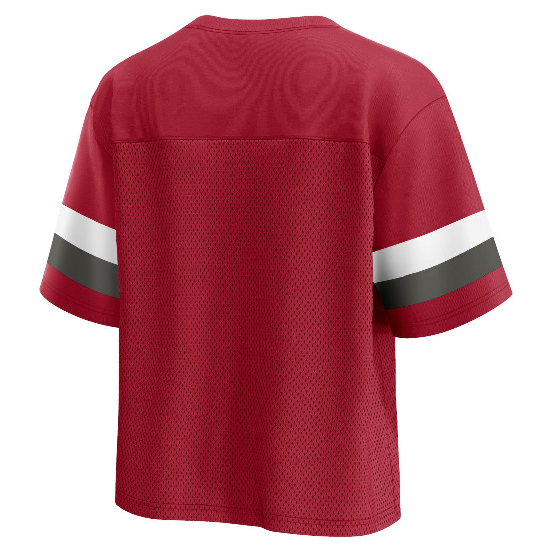 Tampa Bay Buccaneers Women's Established Jersey Cropped V-Neck T-Shirt Red | Fanatics