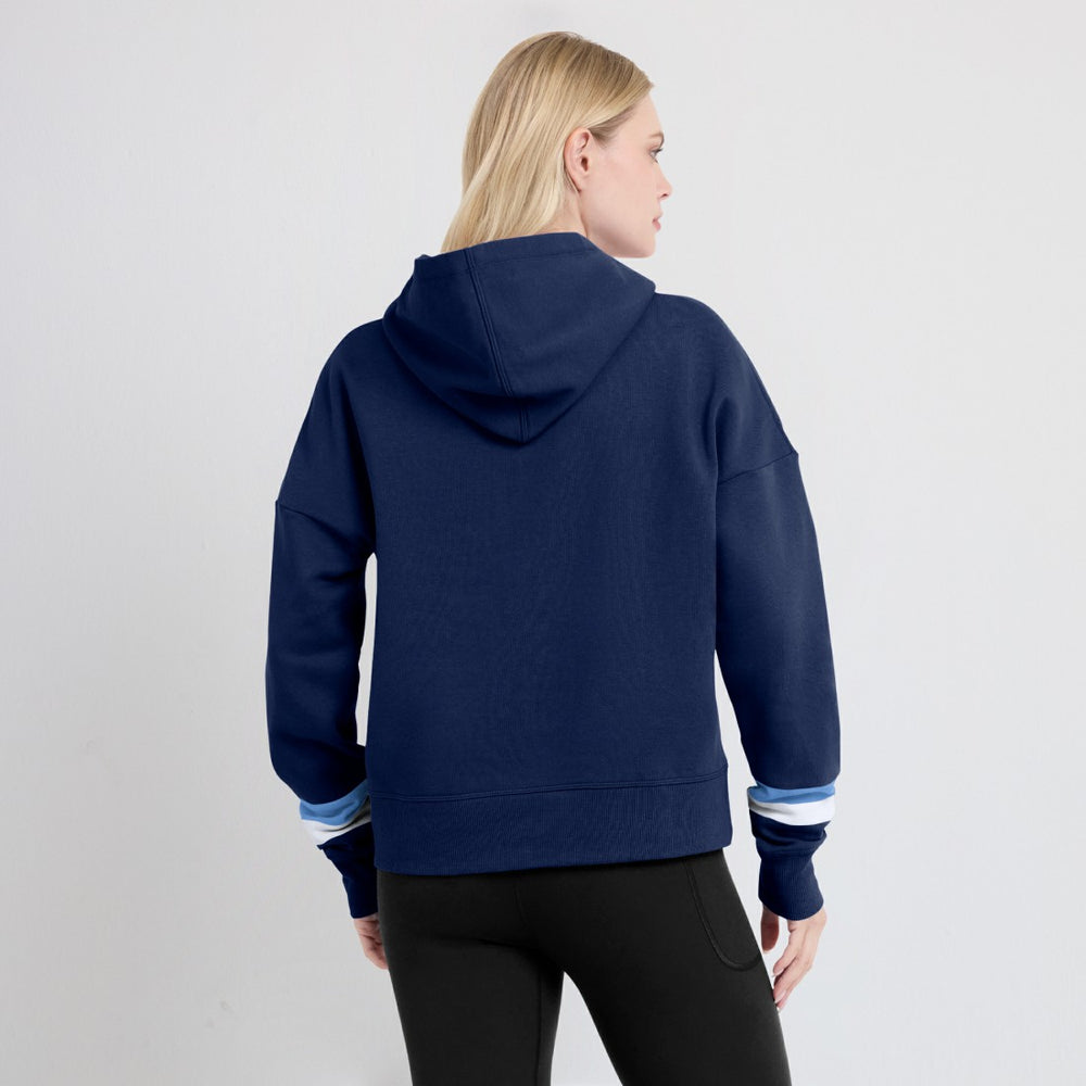 Tennessee Titans Women's Over Under Pullover Hoodie Navy | Fanatics