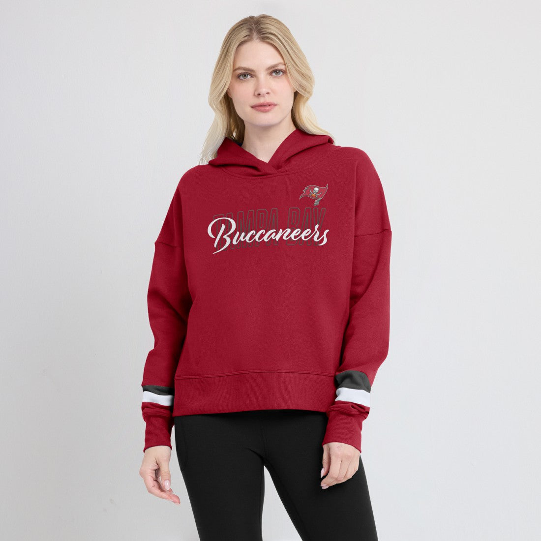 Tampa Bay Buccaneers Women's Over Under Pullover Hoodie Red | Fanatics