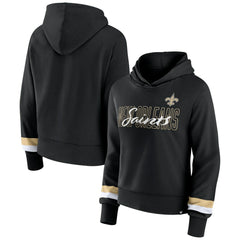 New Orleans Saints Women's Over Under Pullover Hoodie Black | Fanatics