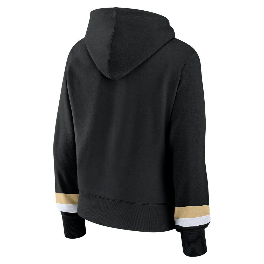 New Orleans Saints Women's Over Under Pullover Hoodie Black | Fanatics