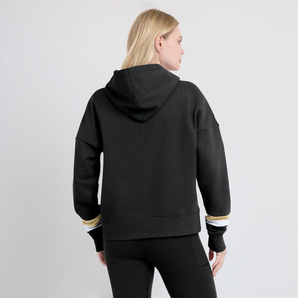 New Orleans Saints Women's Over Under Pullover Hoodie Black | Fanatics