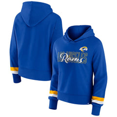 Los Angeles Rams Women's Over Under Pullover Hoodie Royal | Fanatics