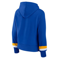 Los Angeles Rams Women's Over Under Pullover Hoodie Royal | Fanatics