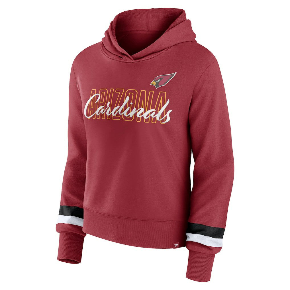 Arizona Cardinals Women's Over Under Pullover Hoodie Cardinal | Fanatics