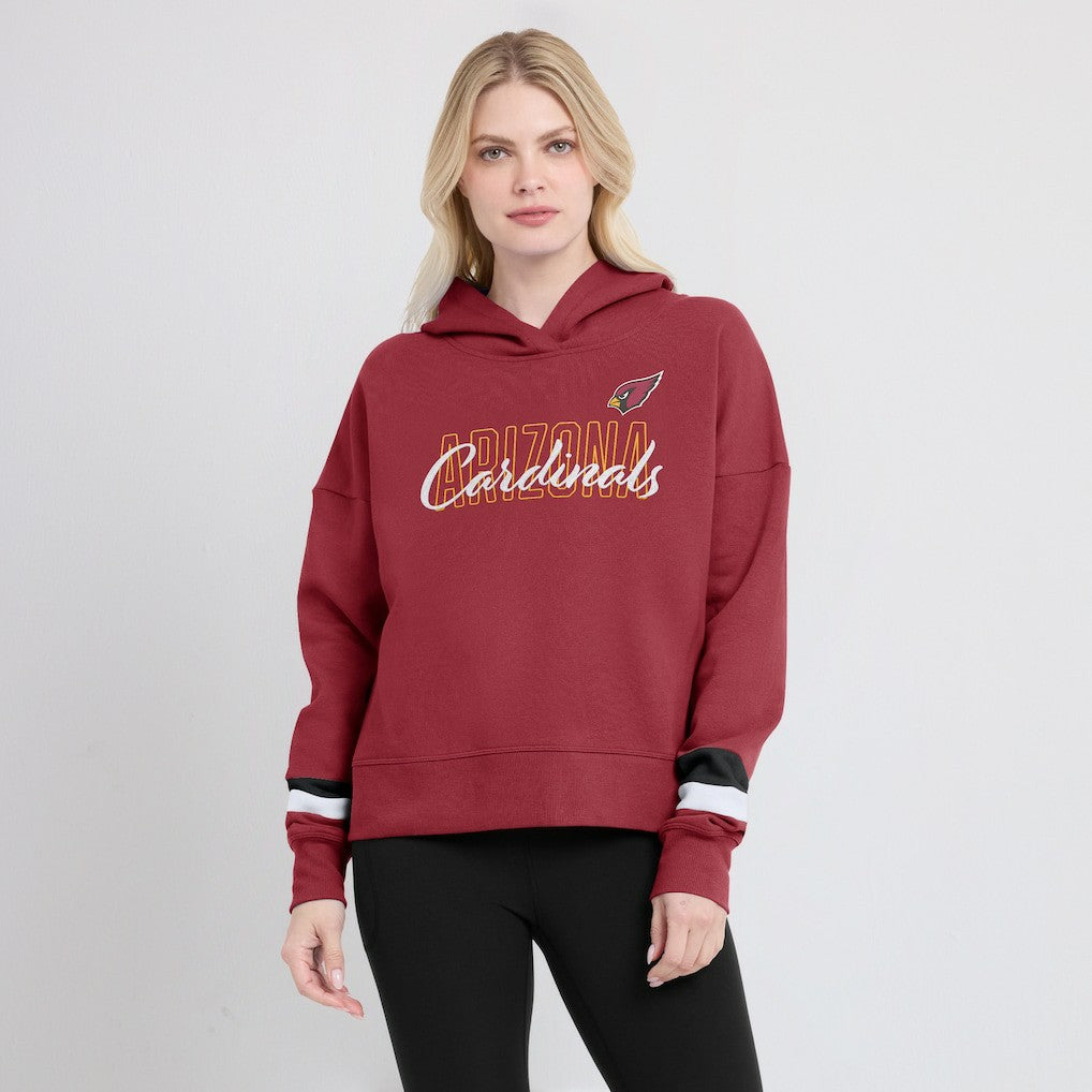 Arizona Cardinals Women's Over Under Pullover Hoodie Cardinal | Fanatics