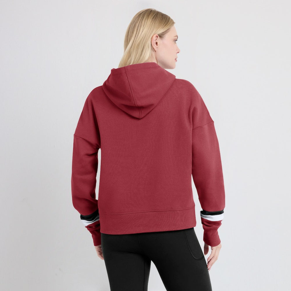Arizona Cardinals Women's Over Under Pullover Hoodie Cardinal | Fanatics