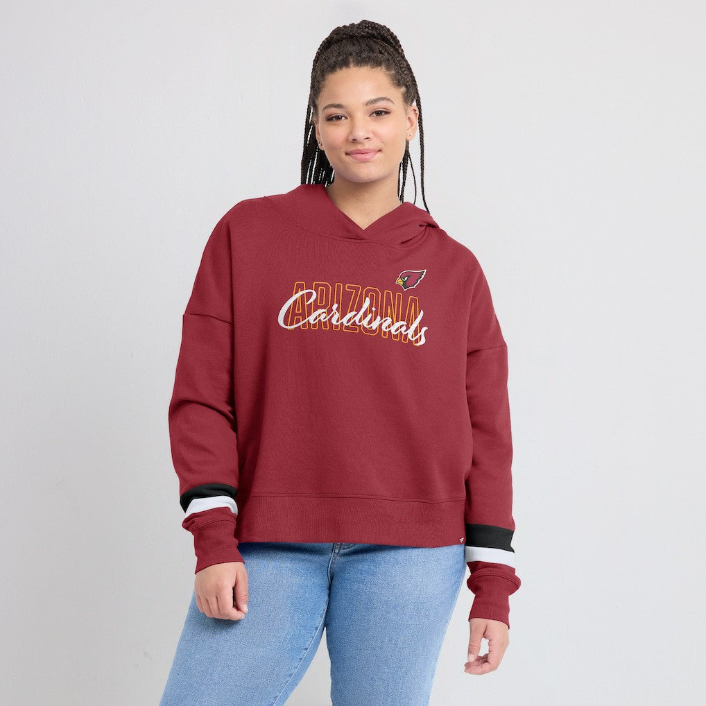 Arizona Cardinals Women's Over Under Pullover Hoodie Cardinal | Fanatics