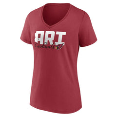 Arizona Cardinals Women's Back Home Again V-Neck T-Shirt Cardinal | Fanatics