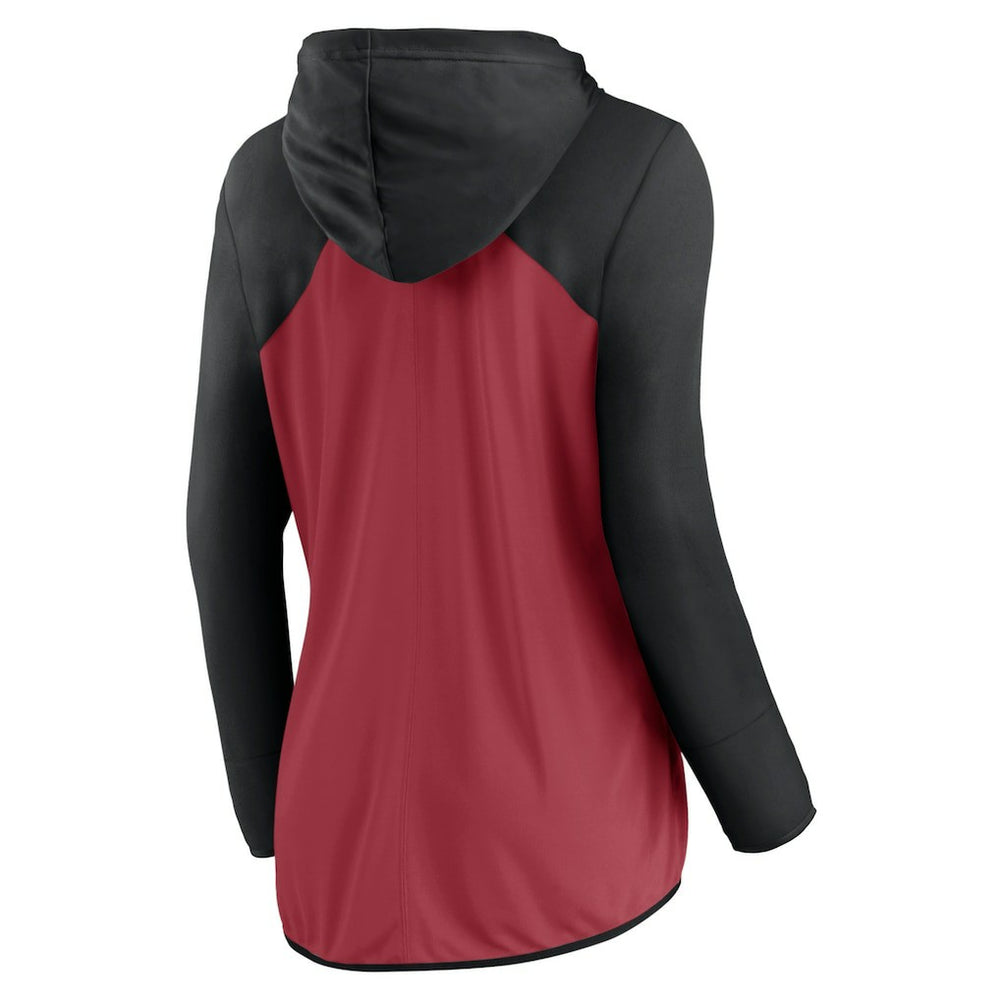 Arizona Cardinals Women's Forever Fan Full-Zip Hoodie Cardinal/Black | Fanatics
