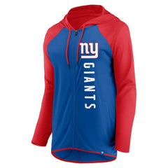 New York Giants Women's Forever Fan Full-Zip Hoodie Royal/Red | Fanatics