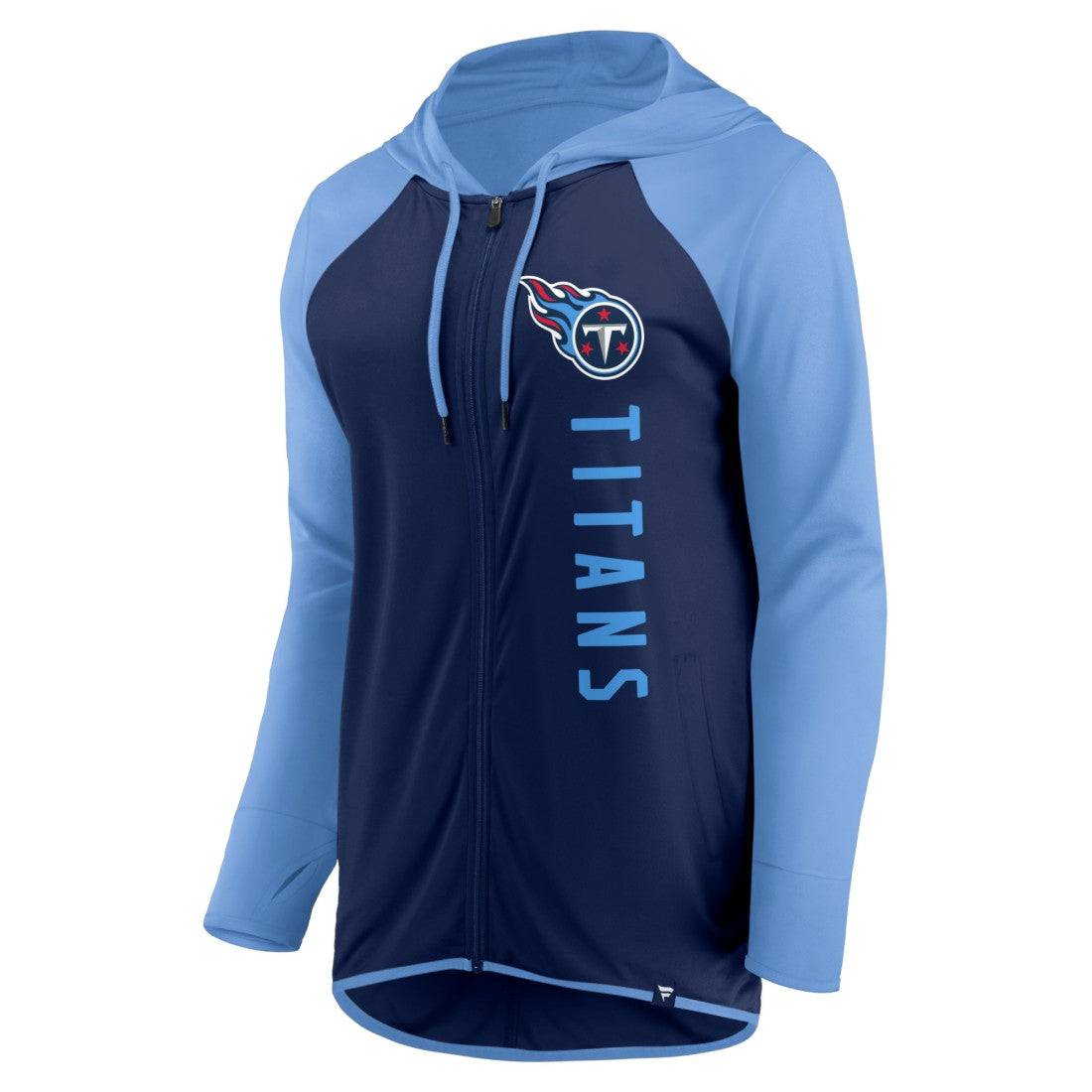 Tennessee Titans Women's Forever Fan Full-Zip Hoodie Navy/Light Blue | Fanatics