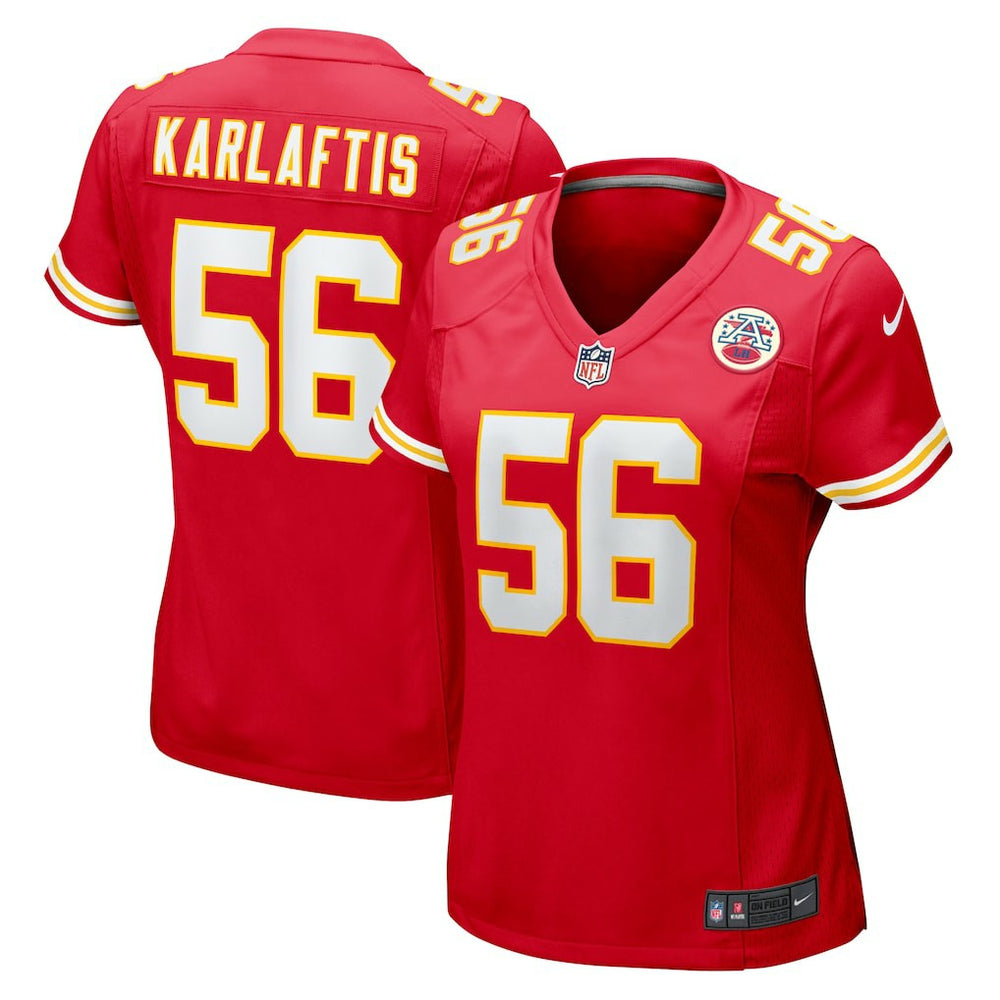 George Karlaftis Kansas City Chiefs Women's Game Player Jersey Red | Nike for Sale