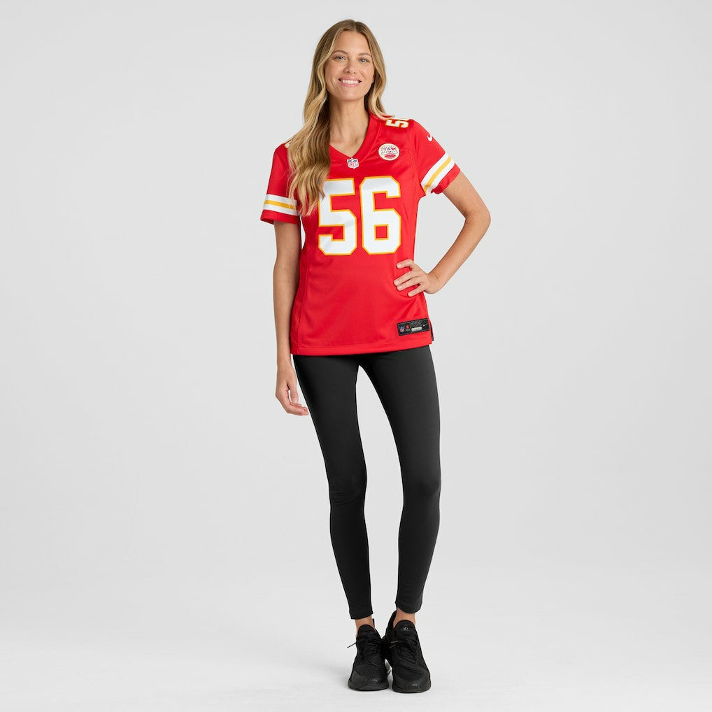 George Karlaftis Kansas City Chiefs Women's Game Player Jersey Red | Nike for Sale