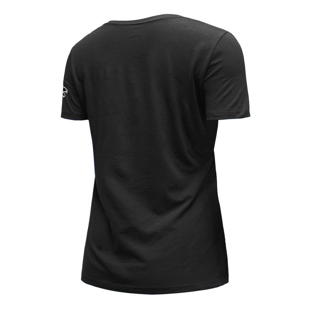 Atlanta Falcons New Era Women's Dirty Birds Kickoff V-Neck T-Shirt Black | NFL