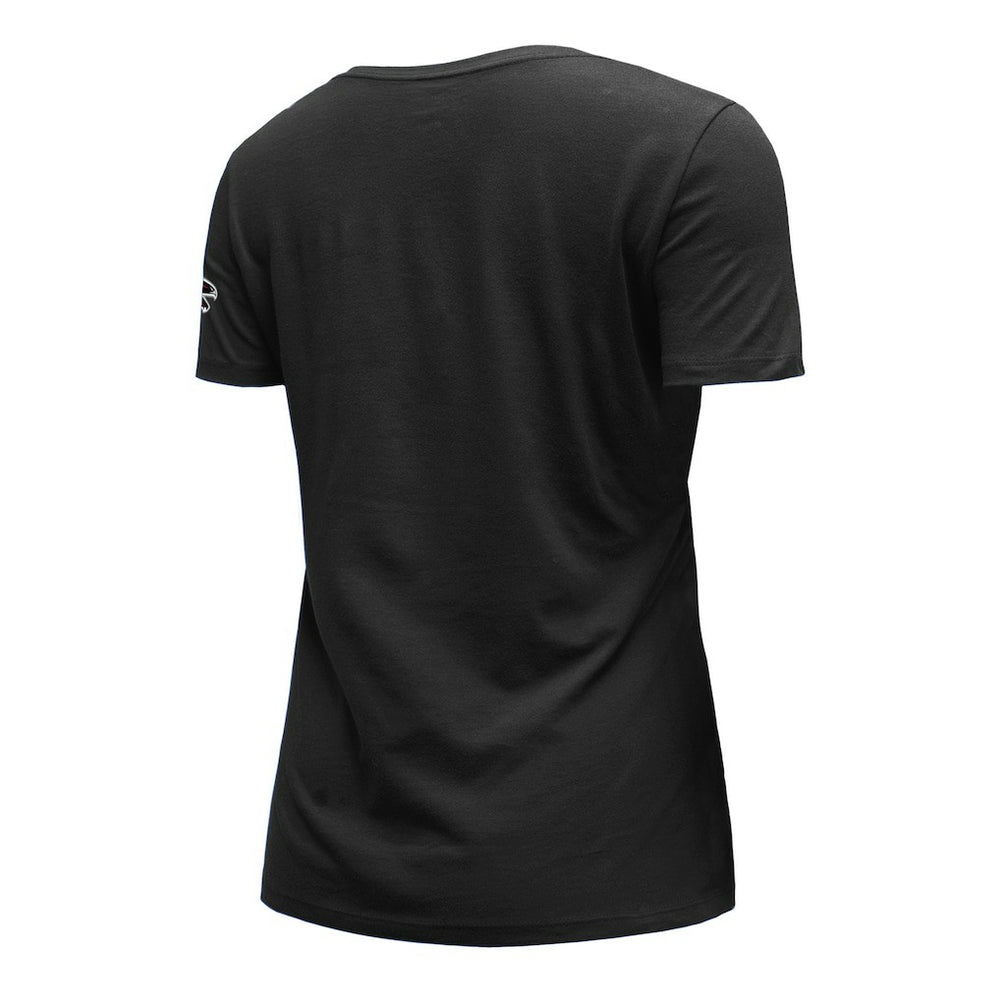 Atlanta Falcons New Era Women's Dirty Birds Kickoff V-Neck T-Shirt Black | NFL