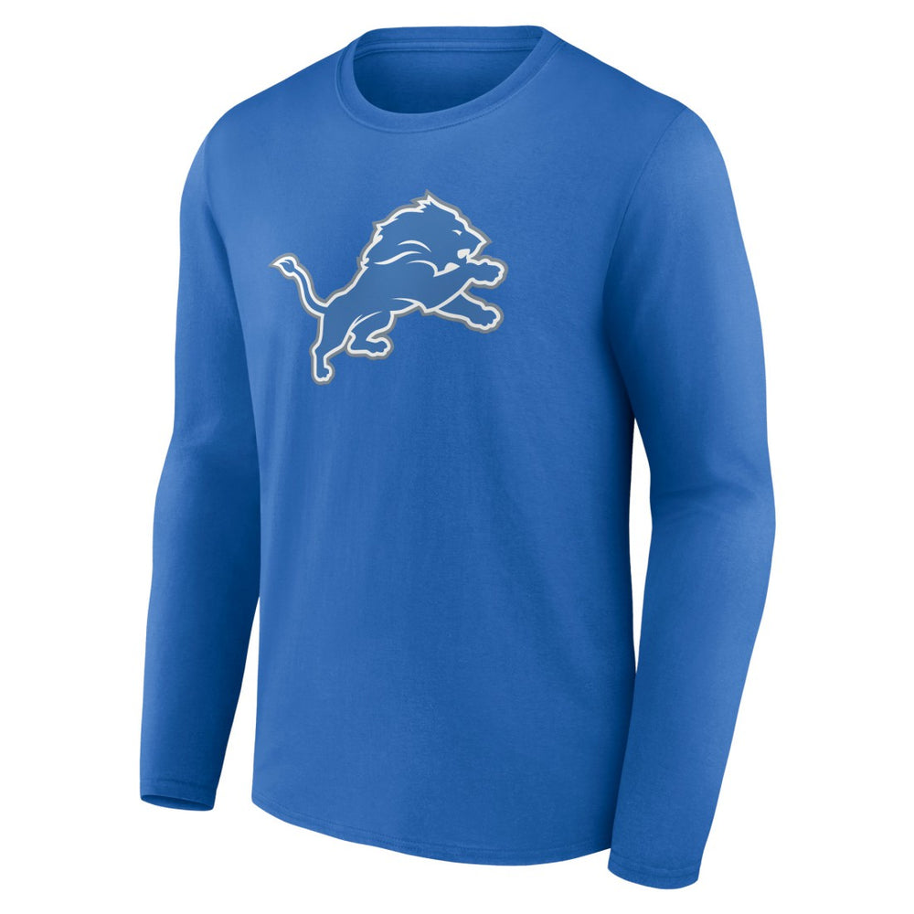 Detroit Lions Primary Team Logo Long Sleeve T-Shirt Blue | NFL