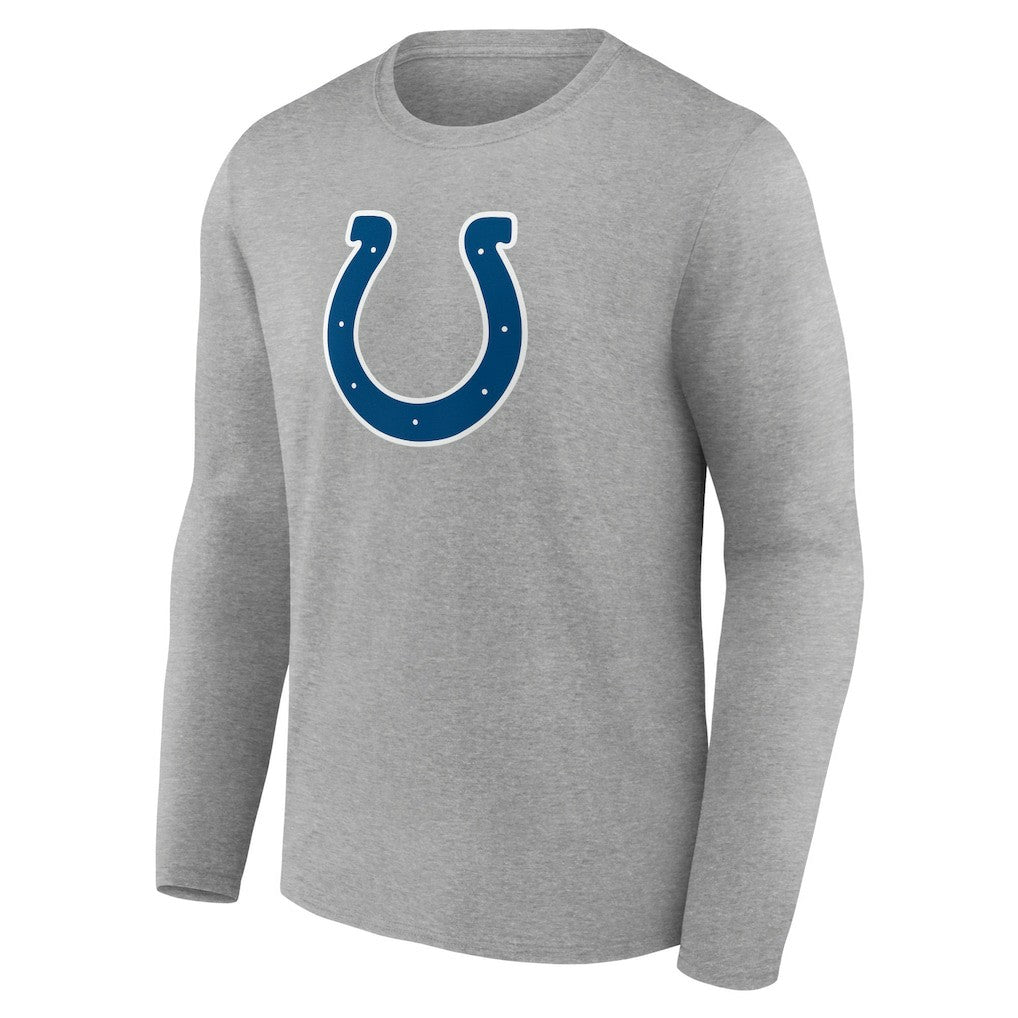 Indianapolis Colts Primary Team Logo Long Sleeve T-Shirt Heather Gray | NFL