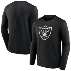 Las Vegas Raiders Primary Team Logo Long Sleeve T-Shirt Black | NFL